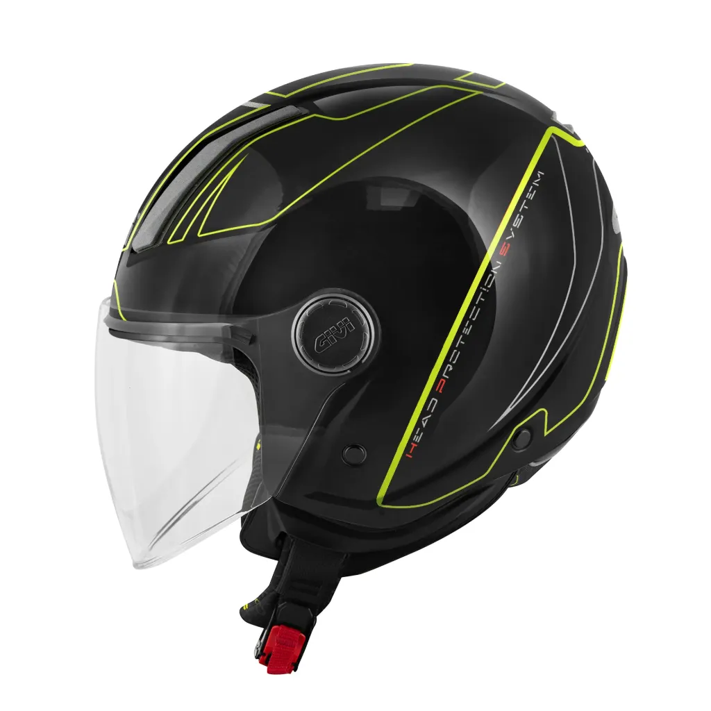 CASCO DEMI JET H11.7 NEGRO/TITANIO/ GIVI (copia)