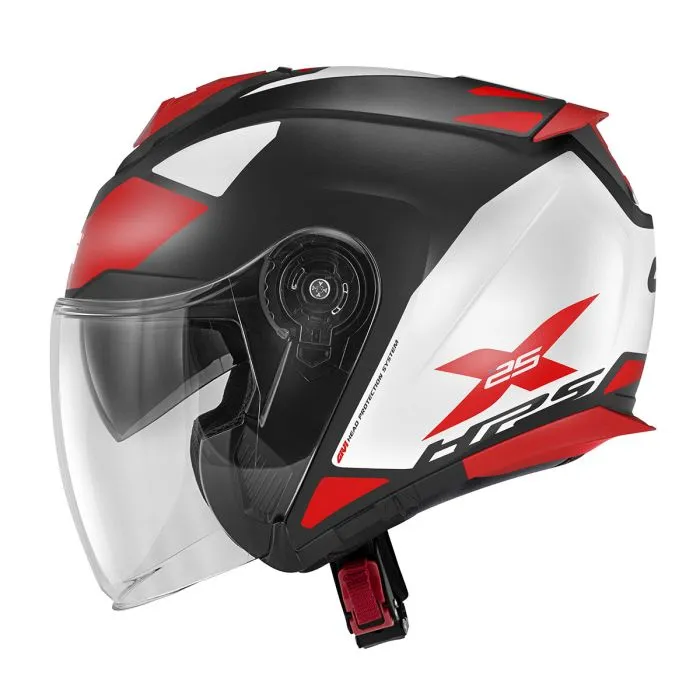 [HX25FTGBW56] CASCO JET TARGET HX25 NEGRO/BLANCO/ROJO GIVI (S)