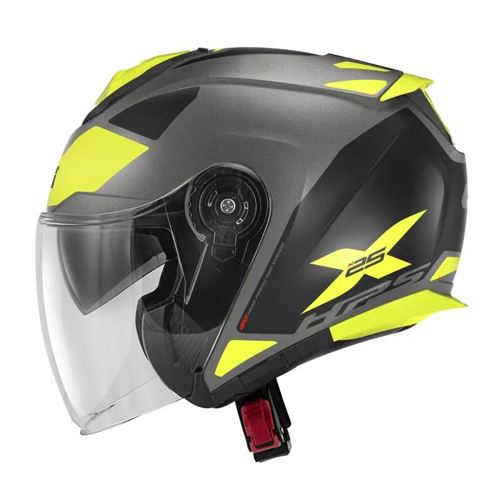 [HX25FTGTB56] CASCO JET TARGET HX25 TITANIO/NEGRO GIVI (S)