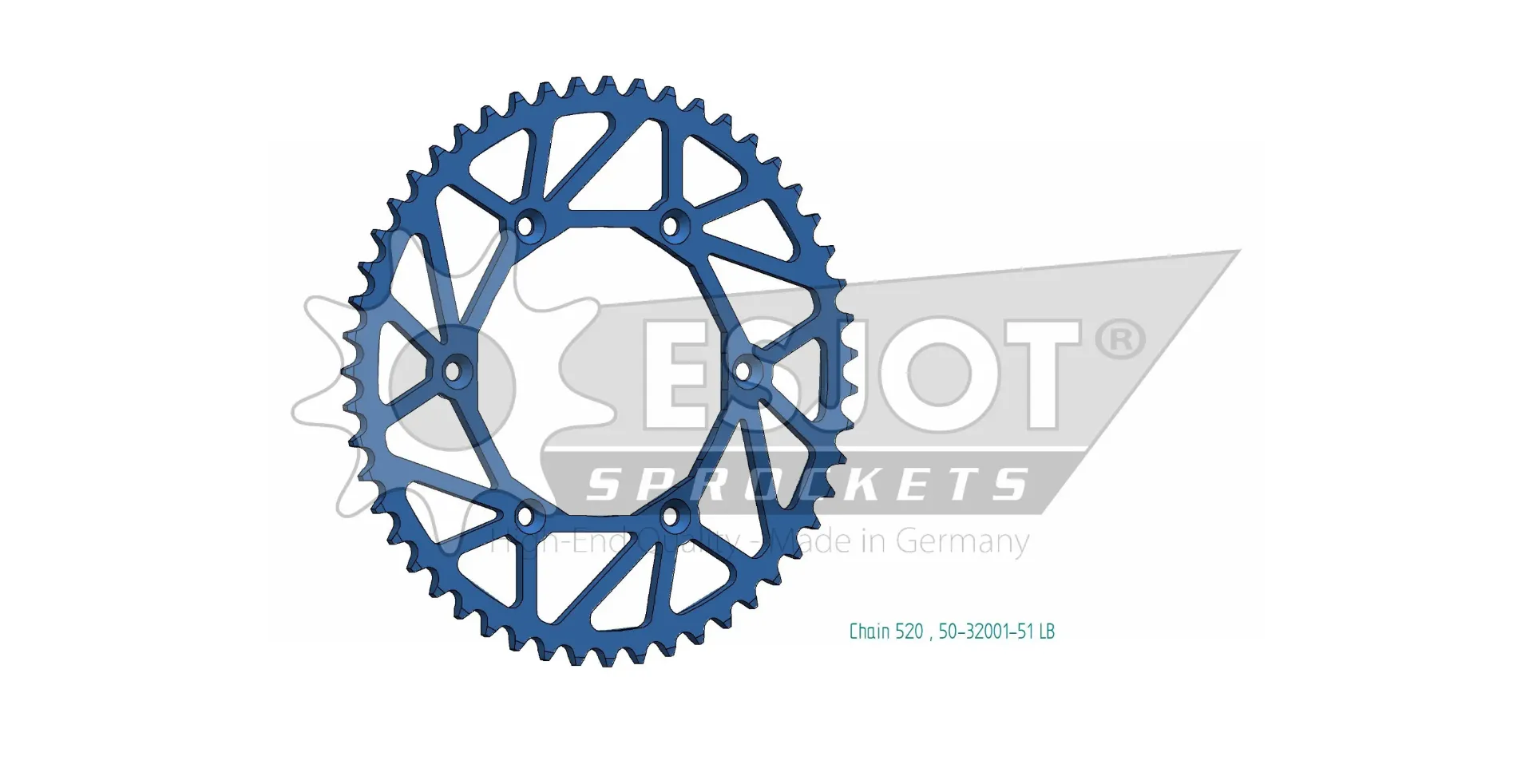 CORONA YAMAHA CORONA ULTRA LIGHT YZ - WR  51T AZUL 50-32001-51LB ESJOT