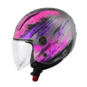 CASCO D-JET H11.7 OXYGEN GRIS/FUSCIA/LILA/NEGRO GIVI